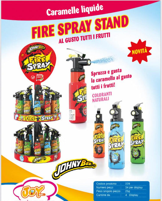 FIRE SPRAY STAND CARAMELLE LIQUIDE GR25X34 PEZZI JOHNYBEE